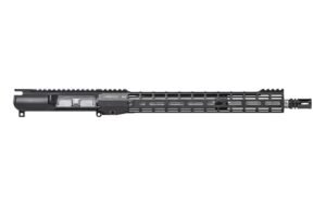 Aero Precision AR15 Complete Upper w/ No Forward Assist, 16" .223 Wylde Fluted Barrel, 15" M-LOK ATLAS S-ONE Handguard - Anodized Black