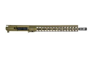 Aero Precision M4E1 Threaded 16" .223 Wylde Mid-Length No Forward Assist Complete Upper w/ 15" Slimline Handguard - OD Green Anodized
