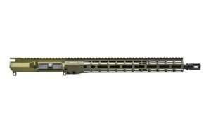 Aero Precision M4E1 Threaded 16" .223 Wylde Hanson Pencil Mid-Length No Forward Assist Complete Upper w/ 15" M-LOK R-ONE Handguard - OD Green Anodized
