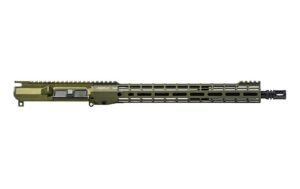 Aero Precision M4E1 Threaded 16" 5.56 Mid-Length No Forward Assist Complete Upper w/ 15" M-LOK S-ONE Handguard - OD Green Anodized