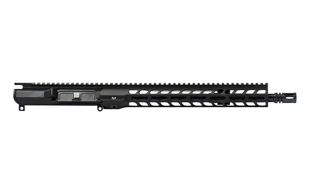Aero Precision M4E1 Threaded 14.5" 5.56 Mid-Length GOV QPQ No Forward Assist Complete Upper w/ 13.5" Slimline Handguard - Anodized Black