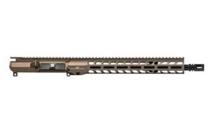 Aero Precision M4E1 Threaded 14.5" 5.56 Mid-Length QPQ No Forward Assist Complete Upper w/ 13.5" Slimline Handguard - Kodiak Brown Anodized