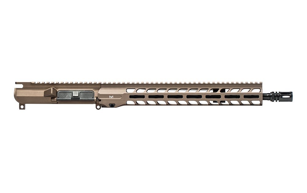 Aero Precision M4E1 Threaded 14.7" 5.56 Mid-Length Pencil QPQ Complete Upper 13.5" Slimline Handguard - Kodiak Brown Anodized