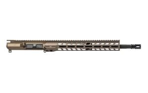 Aero Precision M4E1 Threaded 16" 5.56 Carbine Length M4 CHM/PH Barrel No Forward Assist Complete Upper w/ 13.5" Slimline Handguard - Kodiak Brown Anodized