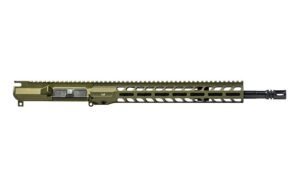 Aero Precision M4E1 Threaded 16" 5.56 Mid-Length Gov QPQ No Forward Assist Complete Upper W/ Slimline 13.5" Handguard - OD Green Anodized