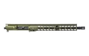 Aero Precision M4E1 Threaded 14.5" 5.56 Carbine-Length M4 QPQ Barrel Complete Upper 13.5" Slimline Handguard - OD Green Anodized