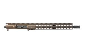 Aero Precision M4E1 Threaded 14.5" 5.56 Carbine-Length M4 QPQ Barrel Complete Upper 13.5" Slimline Handguard - Kodiak Brown Anodized
