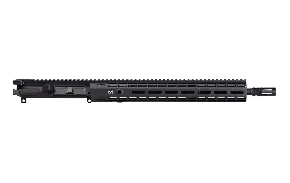 Aero Precision M4E1 Enhanced Complete Upper, 16.3" 5.56 CHF Mid-Length Barrel w/ 15" Enhanced M-LOK Handguard with BCG and Charging Handle - Anodized Black