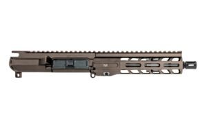 Aero Precision M4E1 Threaded Complete Upper No FA, 8" .300 Pistol-Length Blackout Barrel w/ 7.3" Slimline Handguard - Kodiak Brown Anodized